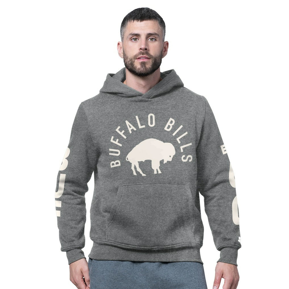 Buffalo Bills Starter Handoff Vintage Logo Fleece Hoodie Sweatshirt - Charcoal online