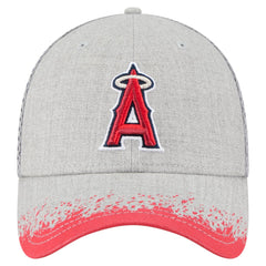Los Angeles Angels Visor Paint Splatter 39THIRTY Flex Hat - Gray | New Era
