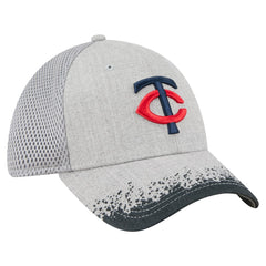 Minnesota Twins Visor Paint Splatter 39THIRTY Flex Hat - Gray | New Era