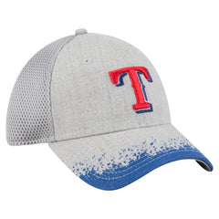 Texas Rangers Visor Paint Splatter 39THIRTY Flex Hat - Gray | New Era