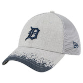 Detroit Tigers Visor Paint Splatter 39THIRTY Flex Hat - Gray | New Era