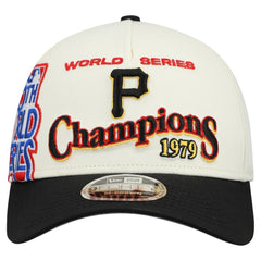 Pittsburgh Pirates World Series 9FORTY M-Crown Adjustable Hat - Cream/Black | New Era