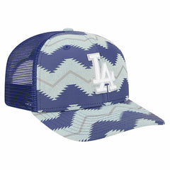 Los Angeles Dodgers Aztec Denim 9SEVENTY Adjustable Hat - Denim/Royal | New Era