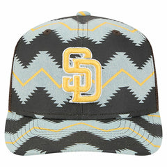 San Diego Padres Aztec Denim 9SEVENTY Adjustable Hat - Denim/Brown | New Era