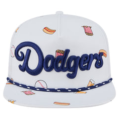 Los Angeles Dodgers Team Cheer Rope 19TWENTY Adjustable Hat - White | New Era