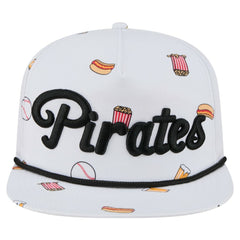 Pittsburgh Pirates Team Cheer Rope 19TWENTY Adjustable Hat - White | New Era