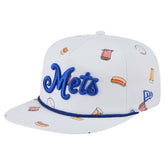 New York Mets Team Cheer Rope 19TWENTY Adjustable Hat - White | New Era