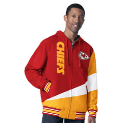 Kansas City Chiefs G-III Sports by Carl Banks Dual Threat Reversable Full-Zip Hooded Jacket - Red/Charcoal online