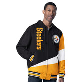Pittsburgh Steelers G-III Sports by Carl Banks Dual Threat Reversable Full-Zip Hooded Jacket - Black/Charcoal for sale