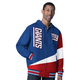 New York Giants G-III Sports by Carl Banks Dual Threat Reversable Full-Zip Hooded Jacket - Royal/Charcoal discount