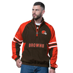 Cleveland Browns Starter Prospect Half-Zip Pullover - Brown cheap