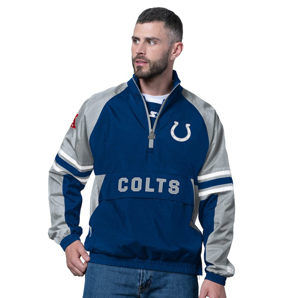Indianapolis Colts Starter Prospect Half-Zip Pullover - Royal online