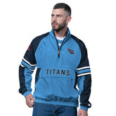 Tennessee Titans Starter Prospect Half-Zip Pullover - Light Blue discount