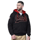 Kansas City Chiefs Starter Big Shot Full-Zip Double Hoodie - Black outlet
