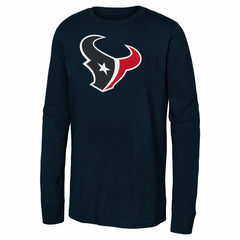 Houston Texans Youth Primary Logo Long Sleeve T-Shirt - Navy on sale