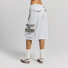 Green Bay Packers Off Season x NFL Women's Fleece Cargo Shorts - Heather Gray online