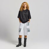 Philadelphia Eagles Off Season x NFL Women's Fleece Cargo Shorts - Heather Gray cheap