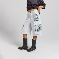 Philadelphia Eagles Off Season x NFL Women's Fleece Cargo Shorts - Heather Gray cheap