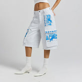 Detroit Lions Off Season x NFL Women's Fleece Cargo Shorts - Heather Gray for sale