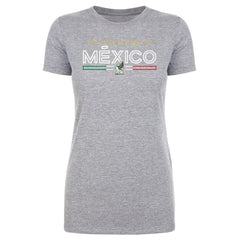 Mexico National Team 500 Level Women's Inline T-Shirt - Heather Gray for sale