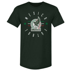 Mexico National Team 500 Level Futbol Premium Tri-Blend T-Shirt - Forest Green outlet