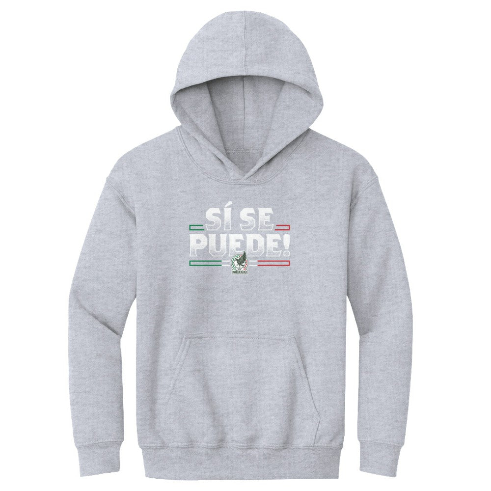 Mexico National Team 500 Level Youth Si Se Puede Pullover Hoodie - Gray online