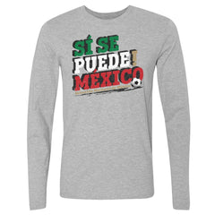 Mexico National Team 500 Level Si Se Puede Long Sleeve T-Shirt - Heather Gray discount