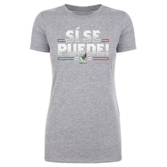 Mexico National Team 500 Level Women's Si Se Puede T-Shirt - Heather Gray sale