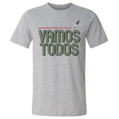Mexico National Team 500 Level Vamos Todos Inline Bold Cotton T-Shirt - Heather Gray for sale