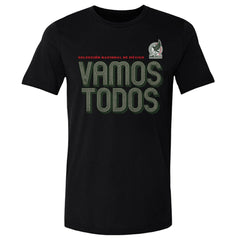 Mexico National Team 500 Level Vamos Todos Inline Bold Cotton T-Shirt - Black shop