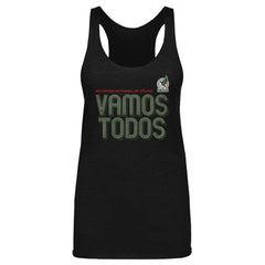 Mexico National Team 500 Level Women's Vamos Todos Inline Bold Tri-Blend Tank Top - Black for sale