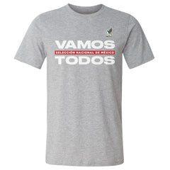 Mexico National Team 500 Level Vamos Todos Cotton T-Shirt - Heather Gray on sale