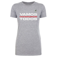 Mexico National Team 500 Level Women's Vamos Todos T-Shirt - Heather Gray for sale