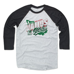 Mexico National Team 500 Level Vamos Todos 3/4-Sleeve Tri-Blend Baseball T-Shirt - Black/White shop