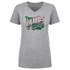 Mexico National Team 500 Level Women's Vamos Todos Country V-Neck T-Shirt - Heather Gray on sale