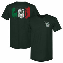 Mexico National Team 500 Level Grunge Flag Premium Tri-Blend T-Shirt - Dark Green sale