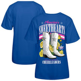 Dallas Cowboys Cheerleaders Women's Sweetheart Boots T-Shirt - Royal outlet