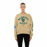 Milwaukee Bucks Women's 2025/26 City Edition Sweatshirt - Tan | New Era sale
