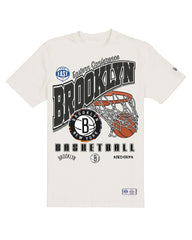 Brooklyn Nets Oversized City Edition Remix Vintage T-Shirt - Cream | New Era cheap