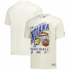 Indiana Pacers Oversized City Edition Remix Vintage T-Shirt - Cream | New Era on sale