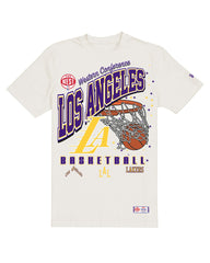 Los Angeles Lakers Oversized City Edition Remix Vintage T-Shirt - Cream | New Era cheap
