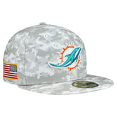 Miami Dolphins New Era 2025 Salute to Service Fan Pack 59FIFTY Fitted Hat - White discount