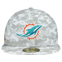 Miami Dolphins New Era 2025 Salute to Service Fan Pack 59FIFTY Fitted Hat - White discount