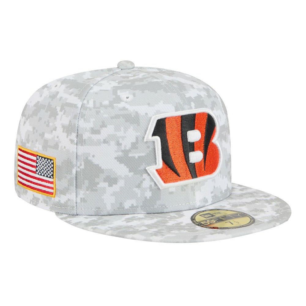 Cincinnati Bengals New Era 2025 Salute to Service Fan Pack 59FIFTY Fitted Hat - White outlet