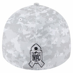 Baltimore Ravens New Era 2025 Salute to Service Digital Camo Fan Pack 39THIRTY Flex Hat - White on sale