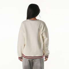 Washington Commanders The Wild Collective Women's Oversized Vintage French Terry Sweatshirt - Cream discount