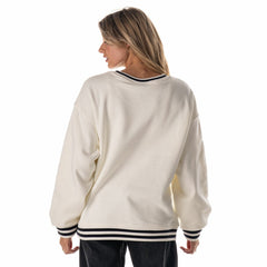 Houston Texans The Wild Collective Women's Oversized Vintage French Terry Sweatshirt - Cream cheap