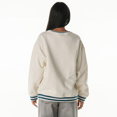 Philadelphia Eagles The Wild Collective Women's Oversized Vintage French Terry Sweatshirt - Cream cheap