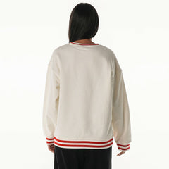 San Francisco 49ers The Wild Collective Women's Oversized Vintage French Terry Sweatshirt - Cream cheap