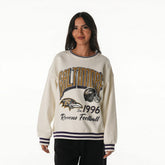 Baltimore Ravens The Wild Collective Women's Oversized Vintage French Terry Sweatshirt - Cream online